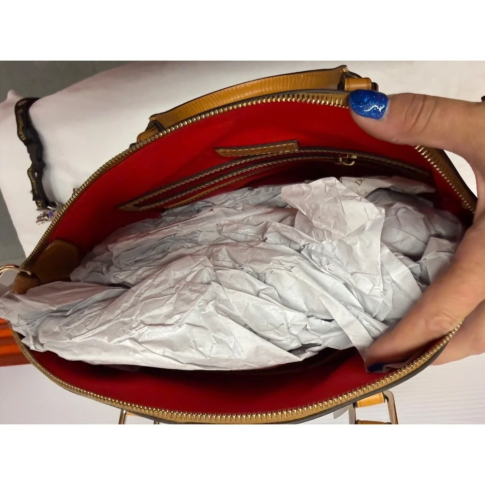 Dooney & Bourke Leather Carissa Satchel GLACIER BLUE PERIWINKLE GORGEOUS